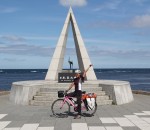 I did it! The Northernmost Point of Japan, Soyamisaki (Cape Soya)! やったー！宗谷岬到着！！