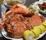 Crab dinner in Hokkaido